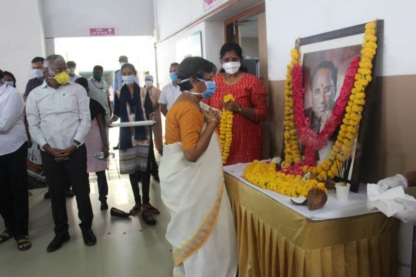Indo American Cancer Hospital Hyderabad 73rd birth anniversary of our Honourable Founder Chairman Sri Kodela Siva Prasada Rao