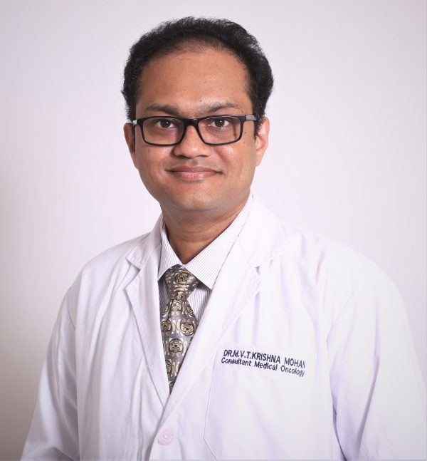 Best Medical Oncology doctor in hyderabad Dr MVT Krishna Mohan Basavatarakam Indo American Cancer Hospital - Medical Oncology
