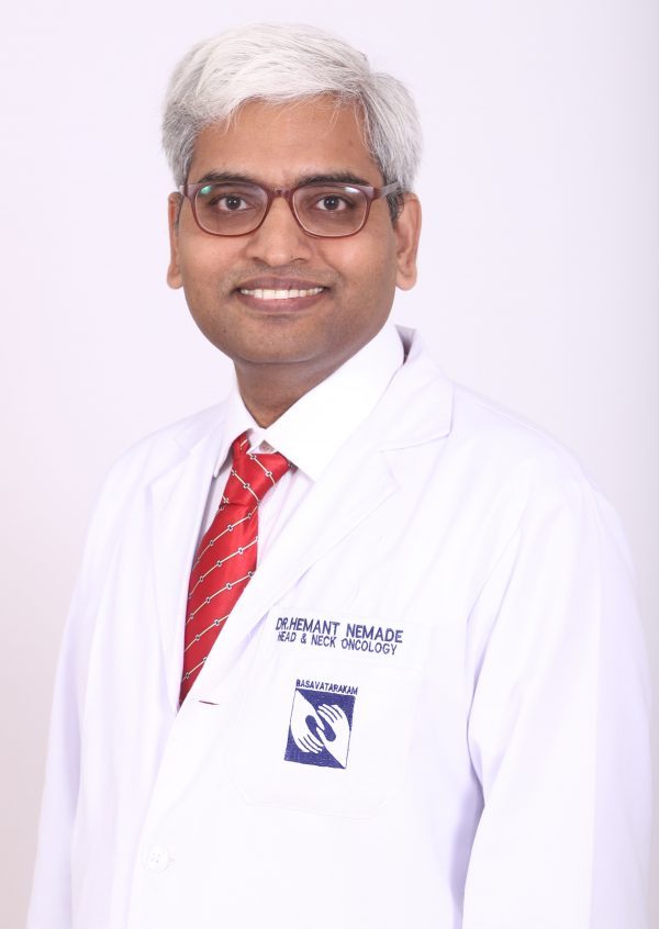 Best Surgical Oncology doctor in hyderabad Dr Hemanth Kumar Nemade Basavatarakam Indo AMerican Cancer Hospital