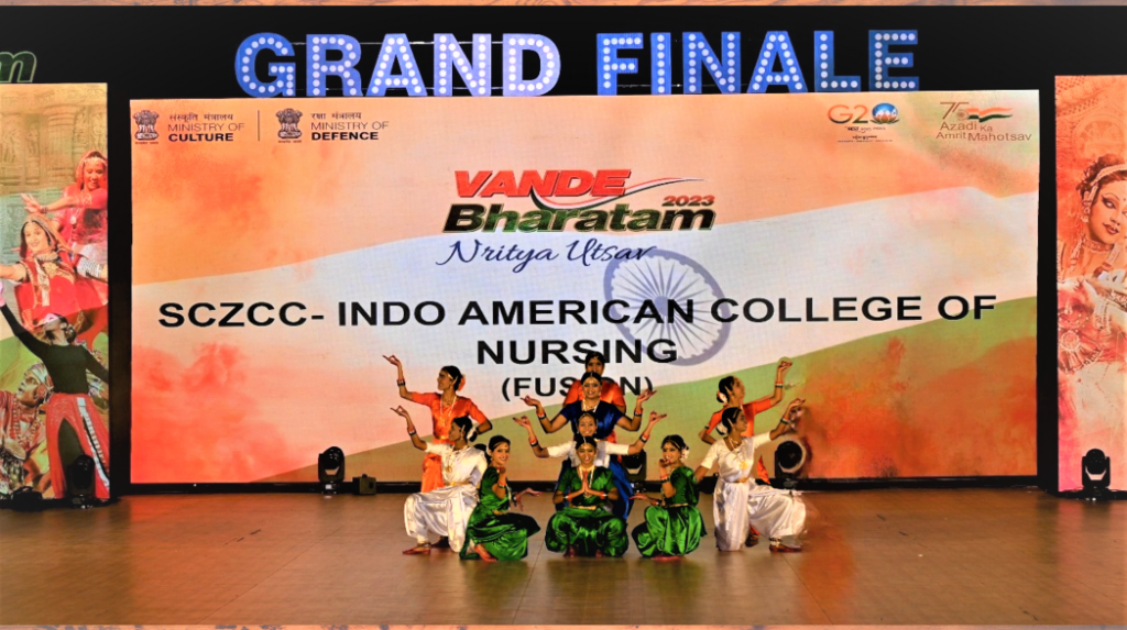 Participation in "Vande Bharatam 2023 Nritya Utsav" - Nursing Students from Indo-American College of Nursing