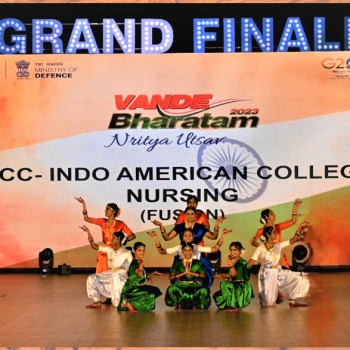 Participation in "Vande Bharatam 2023 Nritya Utsav" - Nursing Students from Indo-American College of Nursing