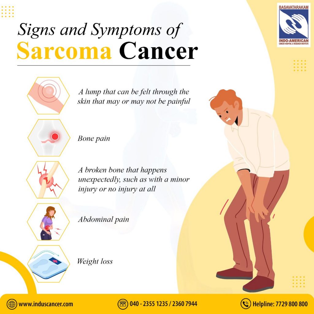 signs and symptoms OF Sarcoma Cancer